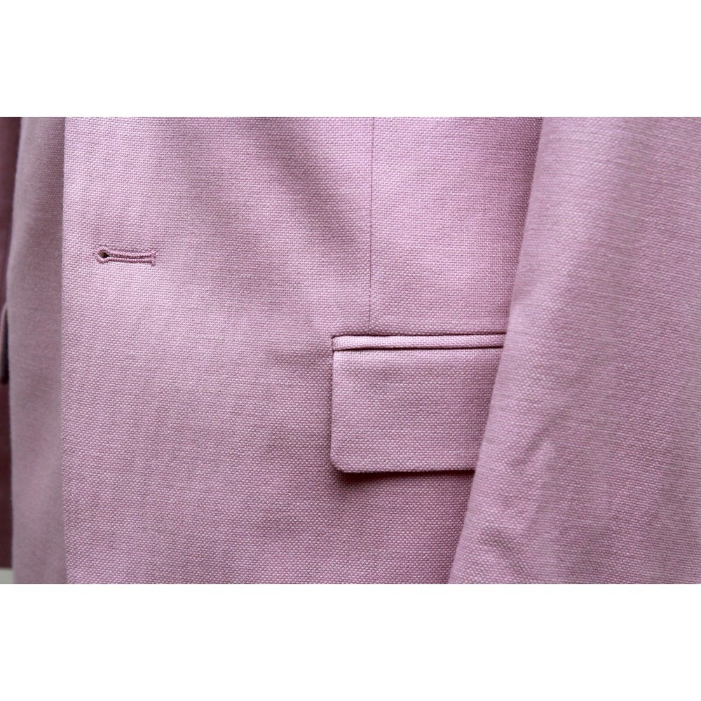 Jos A Bank‎ 40L Mens Textured Solid Sport Coat Pink Solid NWT E03339 - Picture 7 of 11
